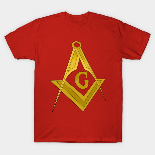 The Square and Compasses T-Shirt by DiegoCarvalho